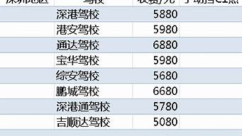 深圳学车多少钱2021_深圳学车多少钱2