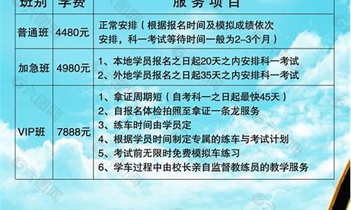 上海学车价目表_上海学车价目表最新